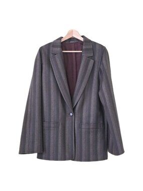 Vtg Joseph Janard Blazer US M Eur 38 Wool Lined Striped Old Money West Germany